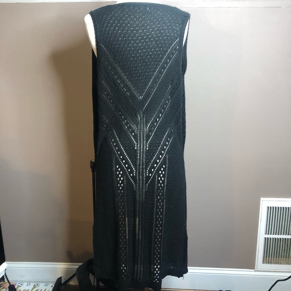 Long Cardigan Type Vest